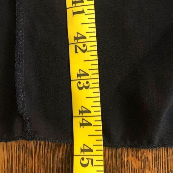 Vintage La Scala Black Lace Body Sheath Dress With Sheer Chiffon Overlay size M - Picture 12 of 13